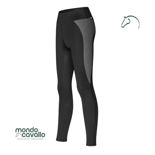 Leggings termici valli marca kingsland colore nero e grigio
