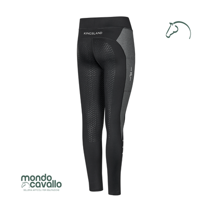 Leggings termici valli marca kingsland colore nero e grigio