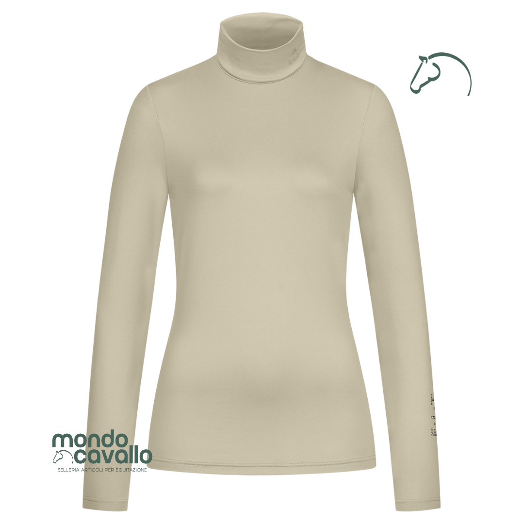 maglia dolcevita madison morida e calda con logo ELT sulla manica