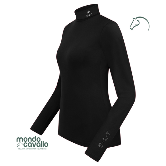 maglia dolcevita madison morida e calda con logo ELT sulla manica