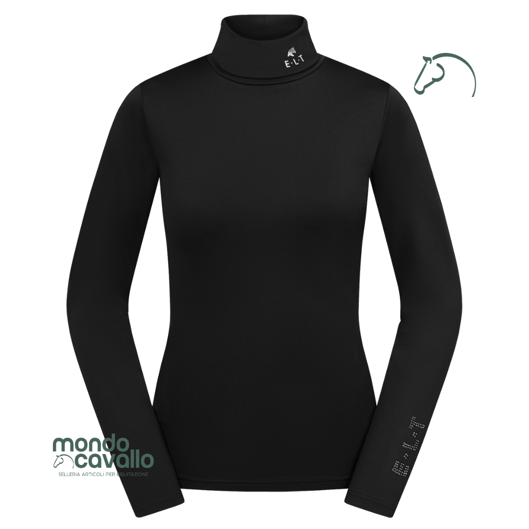 maglia dolcevita madison morida e calda con logo ELT sulla manica