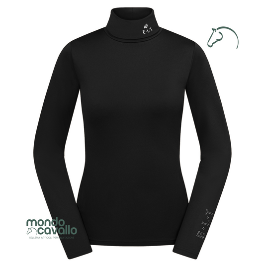 maglia dolcevita madison morida e calda con logo ELT sulla manica