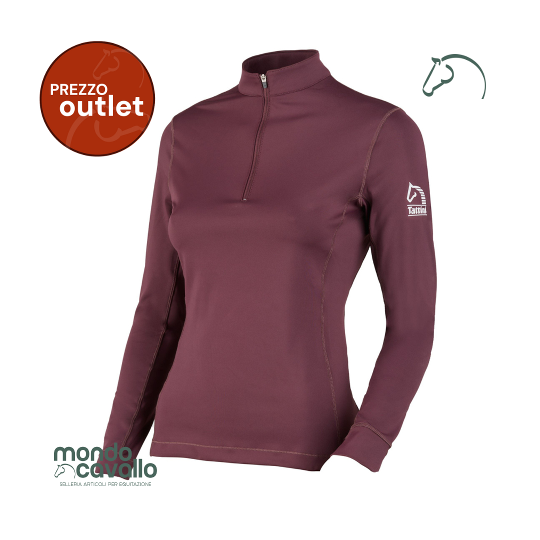 Maglia tecnica modello Agatea con cavallo sulla schiena in silicone
