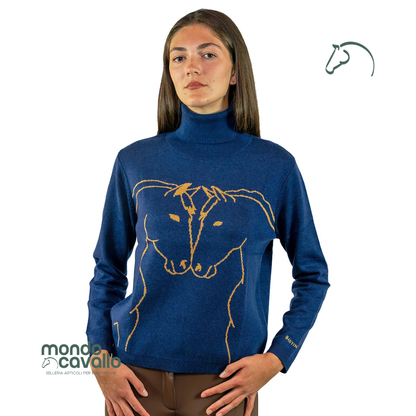 Maglione D·istinto Horselove con collo alto