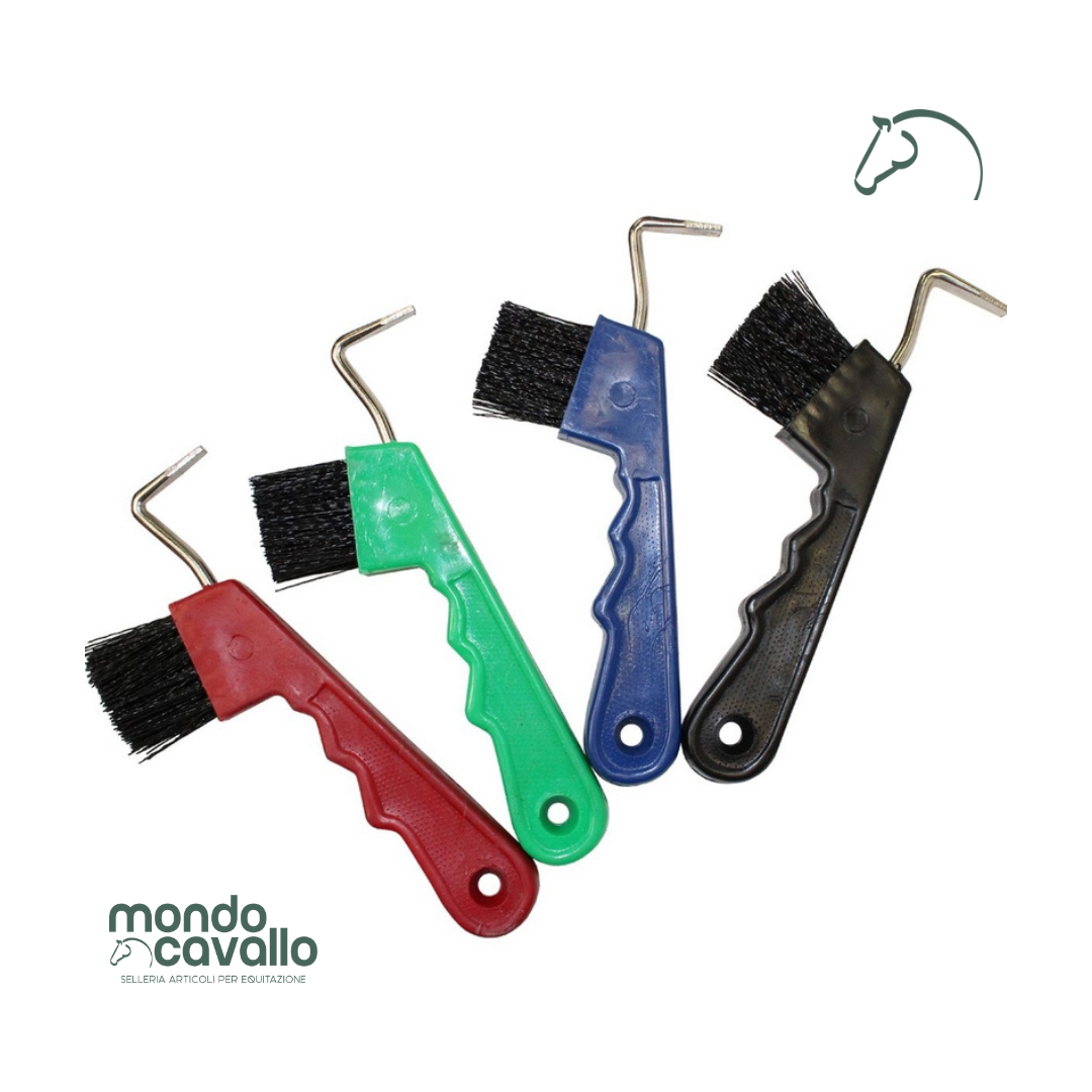 Spazzolina nettapiedi con manico ergonomico in plastica