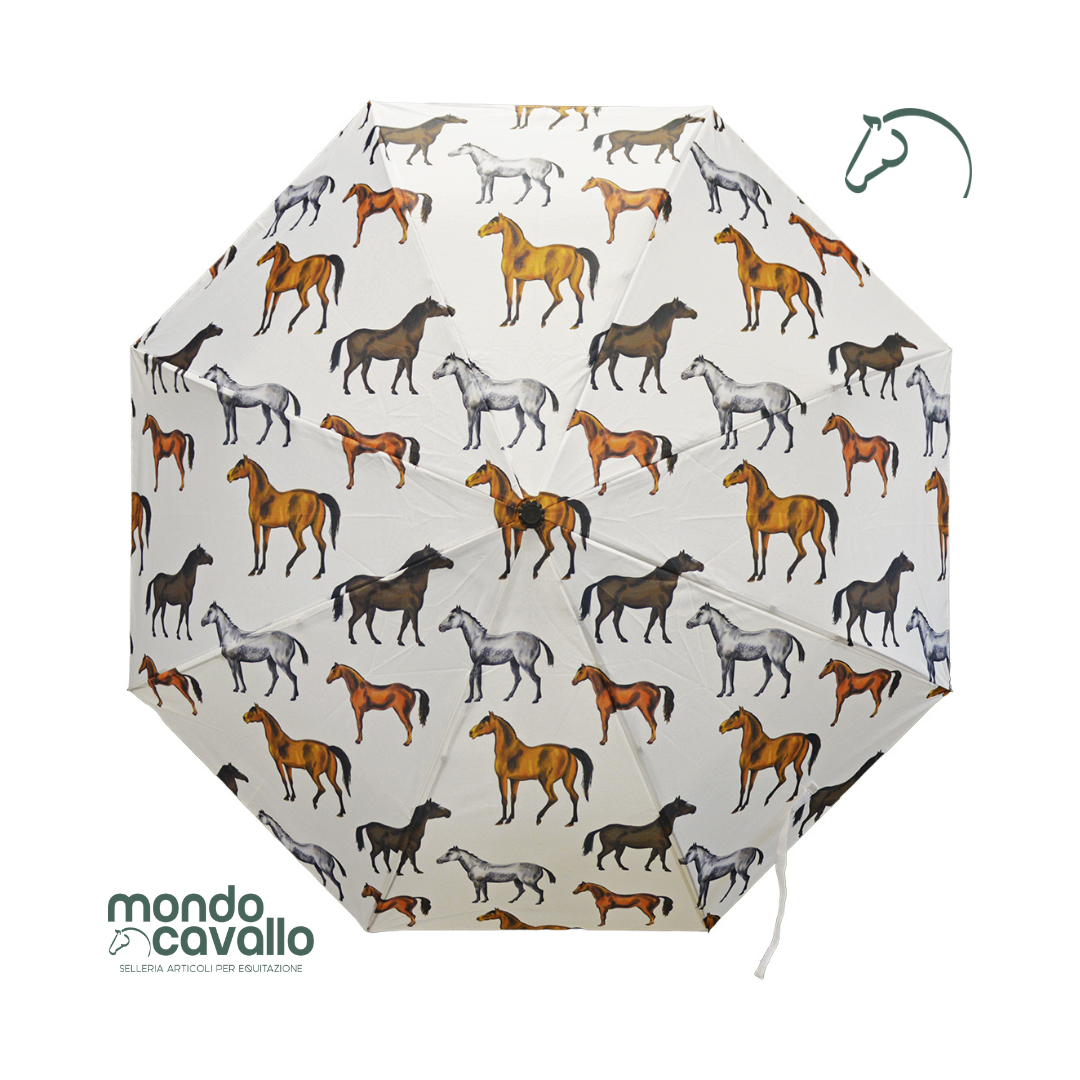 OMBRELLO CON CAVALLI SARTORE