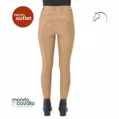 Pantaloni Zaya marca busse con full grip colore beige scuro angolo outlet