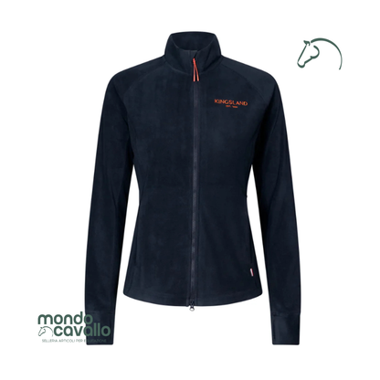 Felpa in pile leggera e caldissima traspirante colore blu