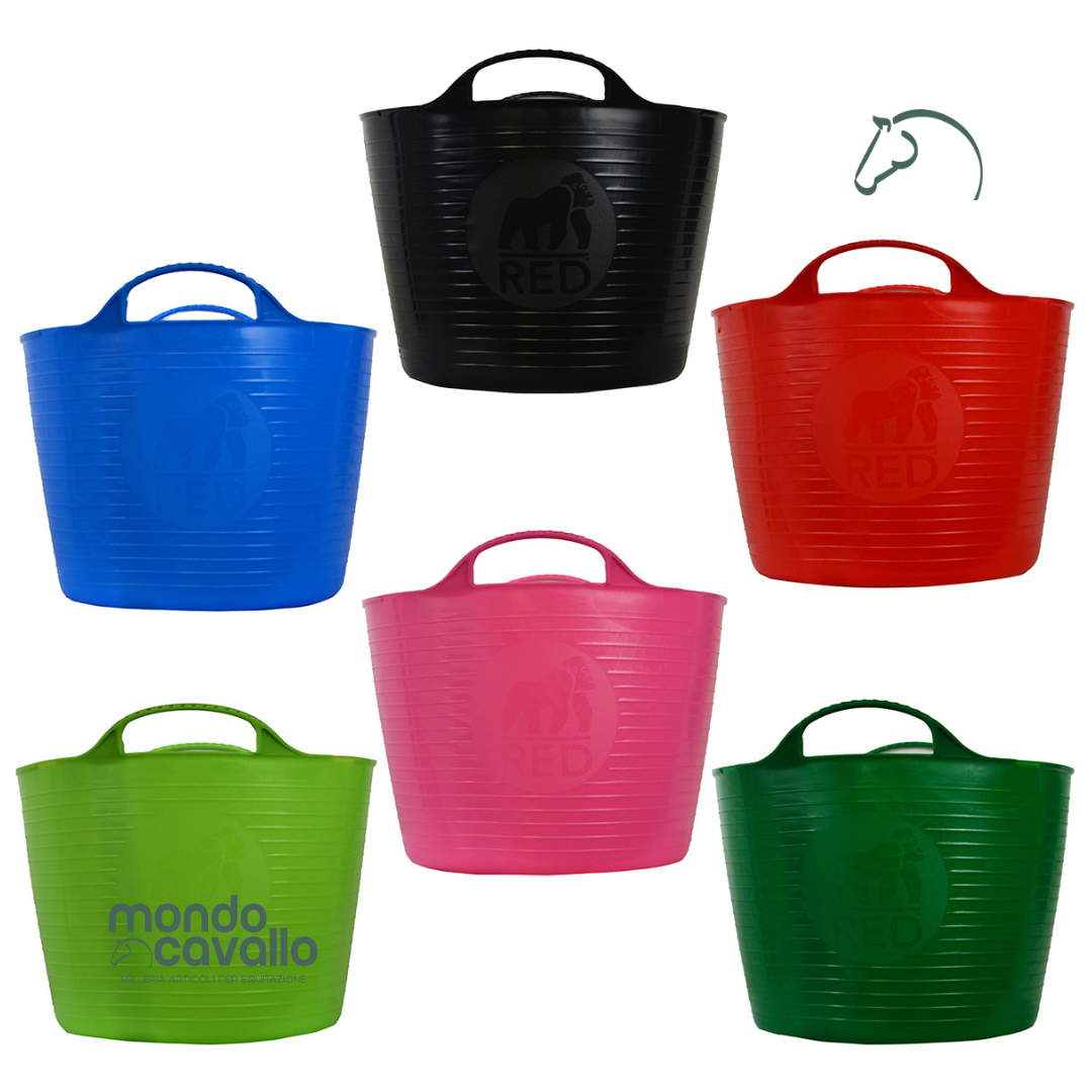 Secchio flessibile in plastica resistente da 14L colori assortiti