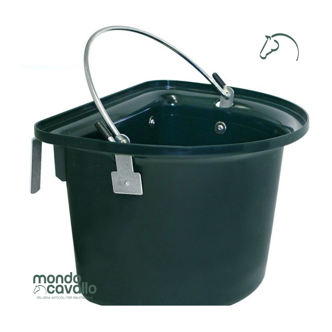 Mangiatoia portatile con manico in metallo