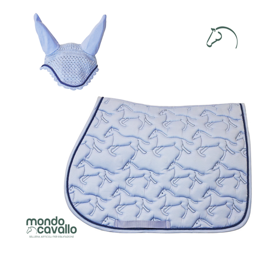Set sottosella Cavallini con cuffietta coordinata per cavallo Winner 