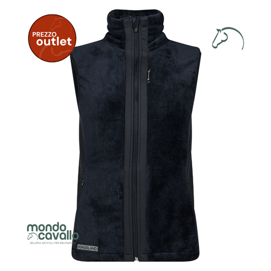 Gilet smanicato in pile marca kingsland 
