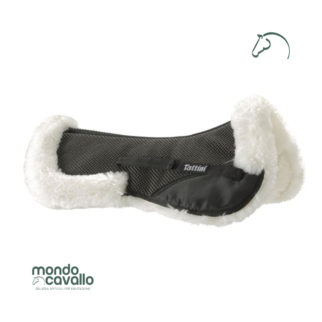 Sottocuscino Tattini in vero agnellino colore ecrù anti scivolo