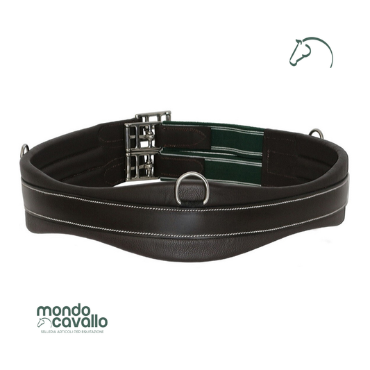 Sottopancia in cuoio sagomato morbido