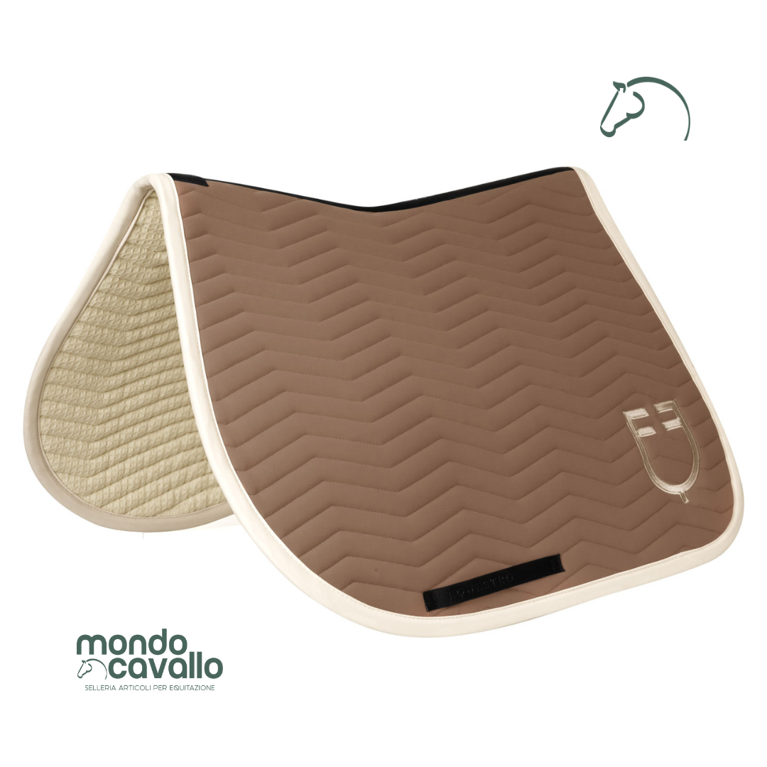 Sottosella marca Equestro in tessuto tecnico disegno a onde