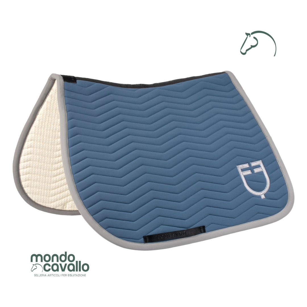 Sottosella marca Equestro in tessuto tecnico disegno a onde