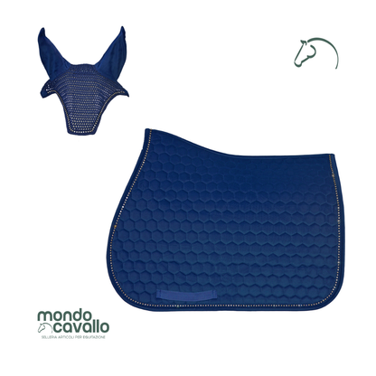 Sottosella winner in velluto con bordo in cristalli