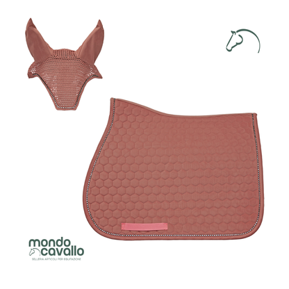 Sottosella winner in velluto con bordo in cristalli