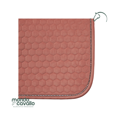 Sottosella winner in velluto con bordo in cristalli