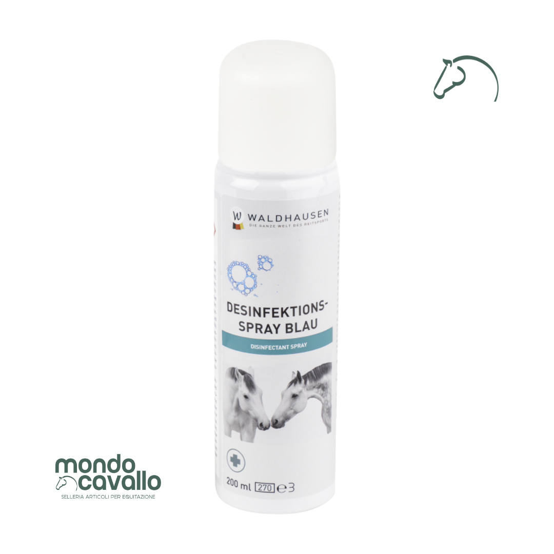 Spray disinfettante colore blu 