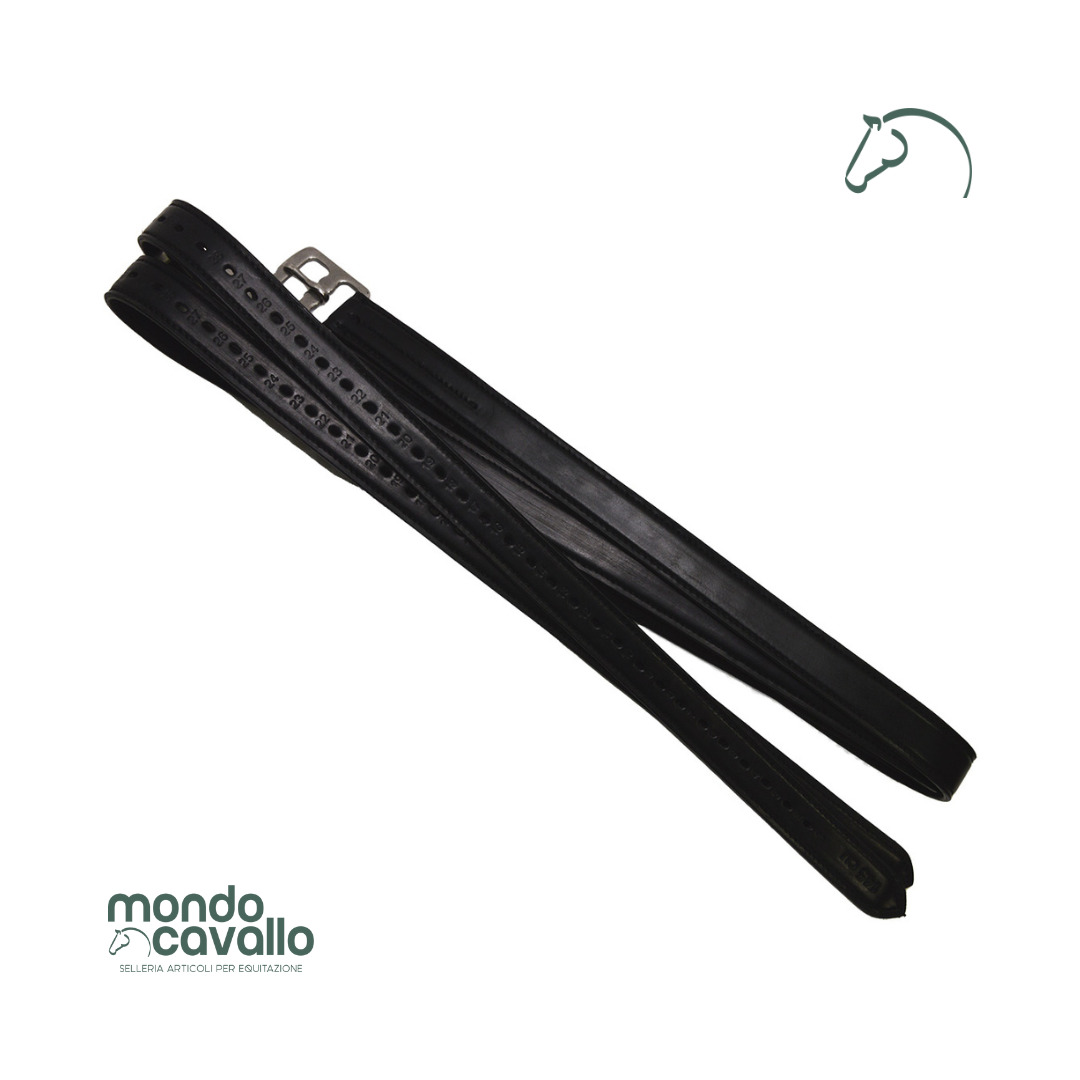 Staffili in cuoio con anima in nylon 