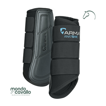 Stinchiere in neoprene colore nero per cavalli marca Arma