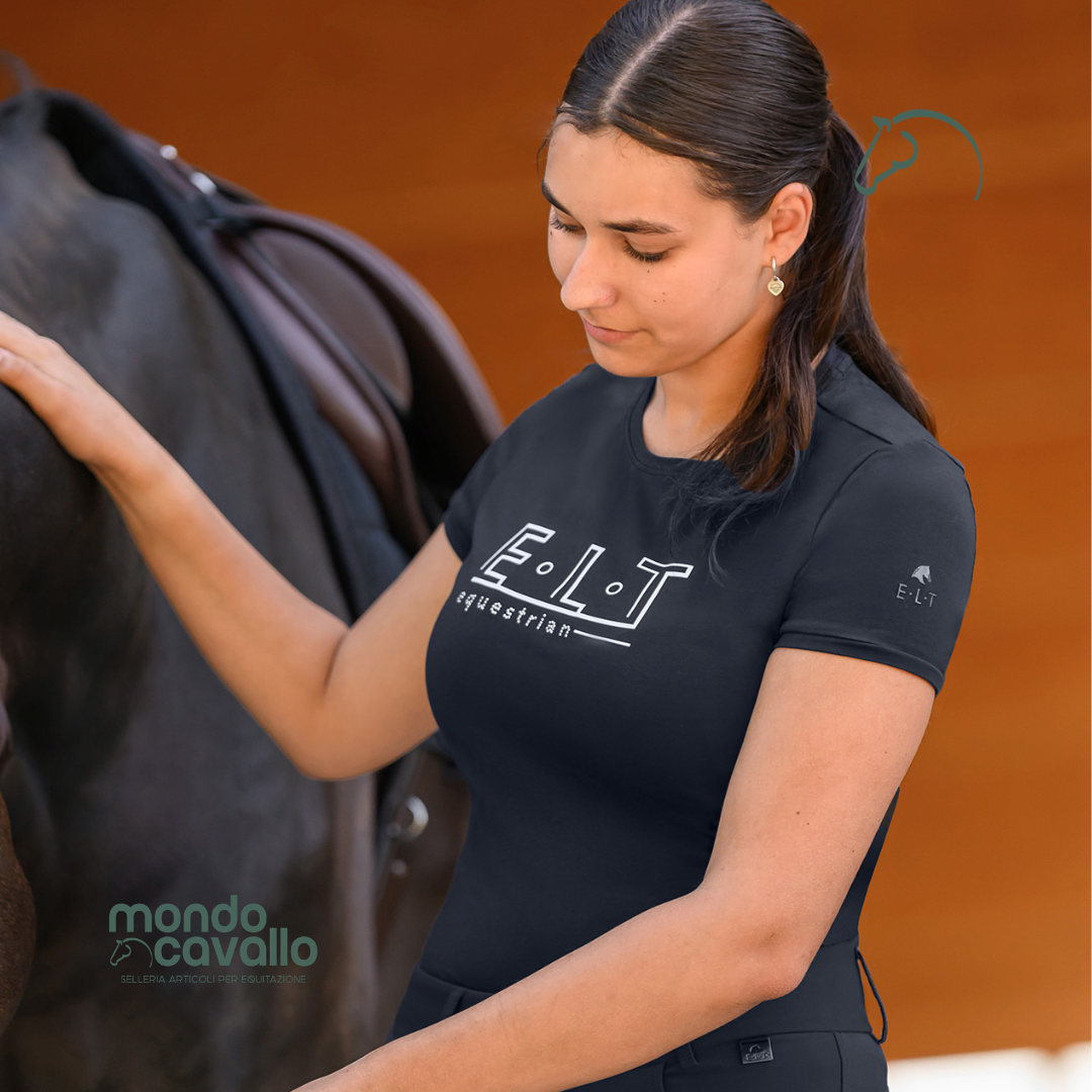 T-shirt nuova collezione ELT in cotone colore verde menta e blu